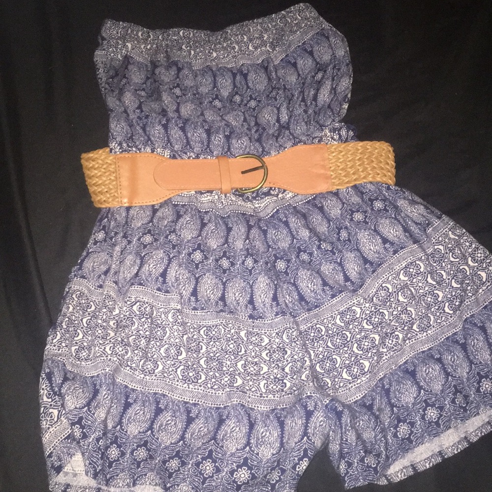 three pink hearts romper